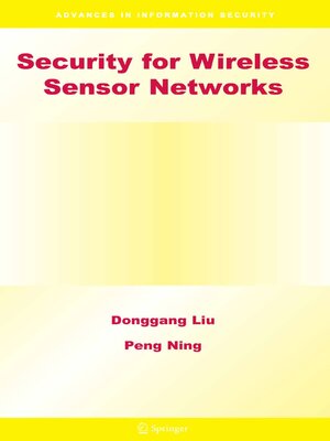 cover image of Security for Wireless Sensor Networks